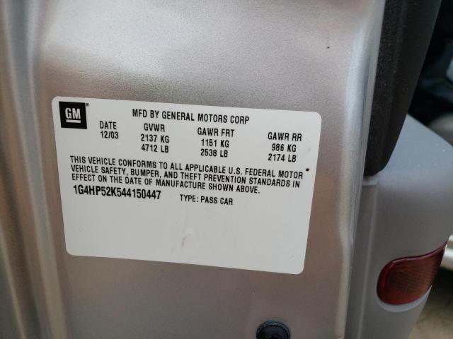 Photo 10 from auction – 2004 BUICK LESABRE CU with VIN 1G4HP52K544150447