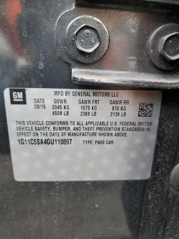 Photo 10 from auction – 2016 CHEVROLET MALIBU LIM with VIN 1G11C5SA4GU110897