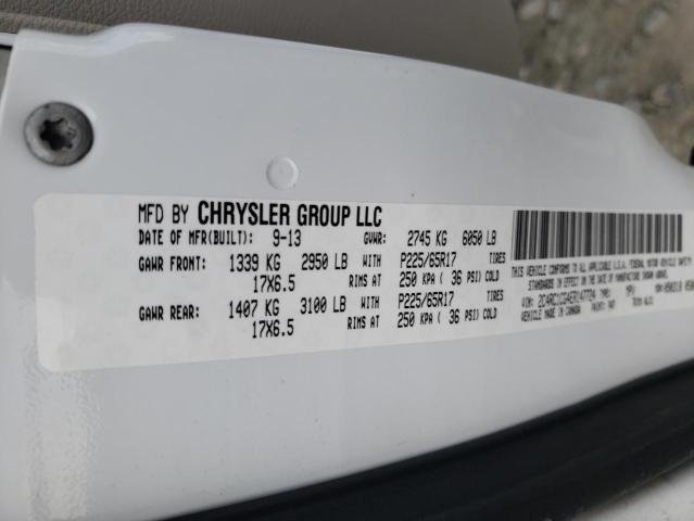 Photo 10 from auction – 2014 CHRYSLER TOWN & COU with VIN 2C4RC1CG4ER147724