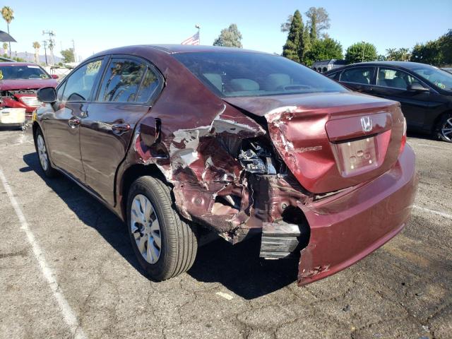 Photo 3 from auction – 2012 HONDA CIVIC LX with VIN 2HGFB2F59CH546400
