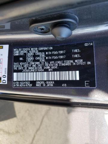 Photo 10 from auction – 2014 TOYOTA 4RUNNER SR with VIN JTEBU5JR4E5176904