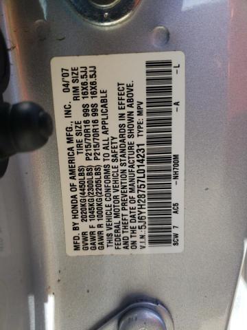 Фото 10 с аукциона – 2007 HONDA ELEMENT EX с VIN 5J6YH28757L014231