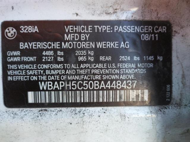 Photo 10 from auction – 2011 BMW 328 I SULE with VIN WBAPH5C50BA448437