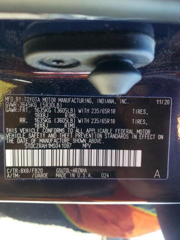 Photo 10 from auction – 2021 TOYOTA HIGHLANDER with VIN 5TDCZRAH1MS041087