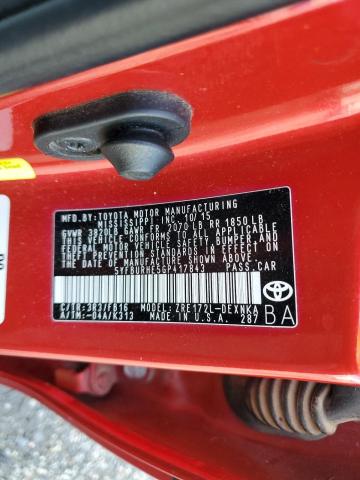 Photo 10 from auction – 2016 TOYOTA COROLLA L with VIN 5YFBURHE5GP417843