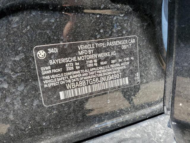 Photo 10 from auction – 2018 BMW 340 XI with VIN WBA8B7G56JNU94907