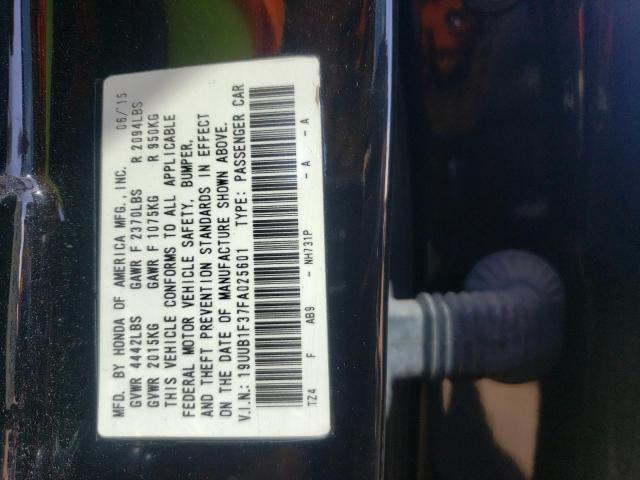 Photo 10 from auction – 2015 ACURA TLX with VIN 19UUB1F37FA025601