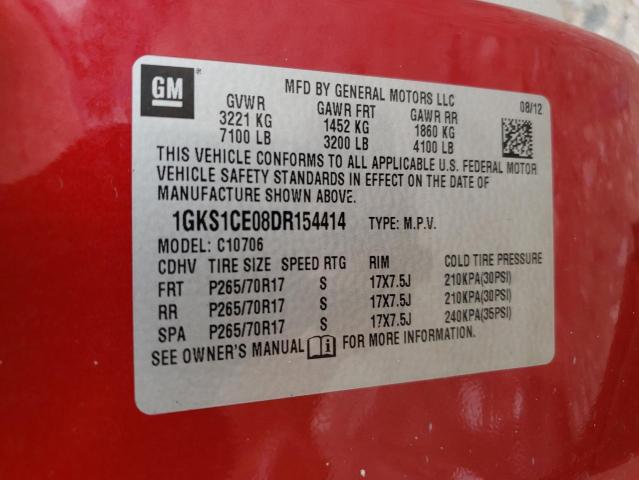 Photo 10 from auction – 2013 GMC YUKON SLT with VIN 1GKS1CE08DR154414