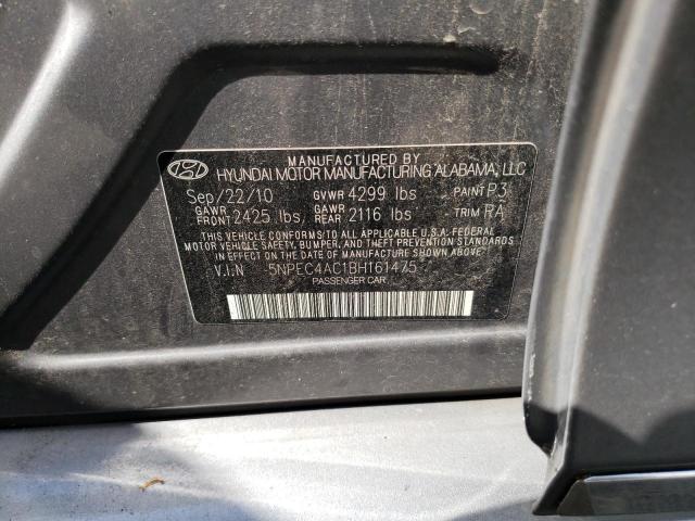 Photo 10 from auction – 2011 HYUNDAI SONATA SE with VIN 5NPEC4AC1BH161475