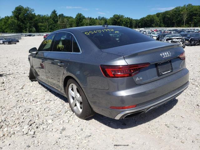 Photo 3 from auction – 2019 AUDI A4 PREMIUM with VIN WAUDNAF4XKA043371
