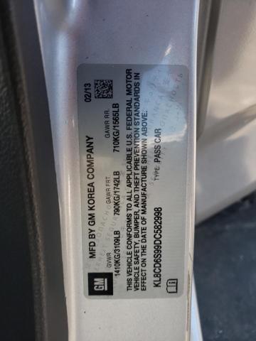 Photo 10 from auction – 2013 CHEVROLET SPARK 1LT with VIN KL8CD6S99DC582998