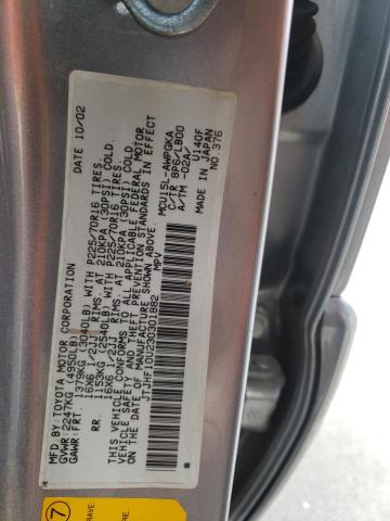Photo 10 from auction – 2003 LEXUS RX 300 with VIN JTJHF10U230301882