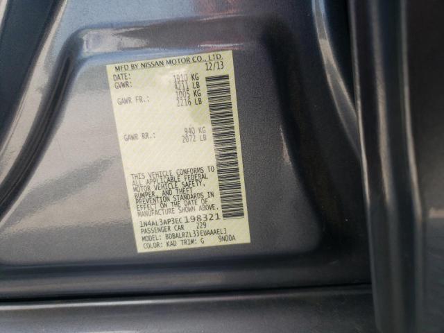 Photo 10 from auction – 2014 NISSAN ALTIMA with VIN 1N4AL3AP3EC198321