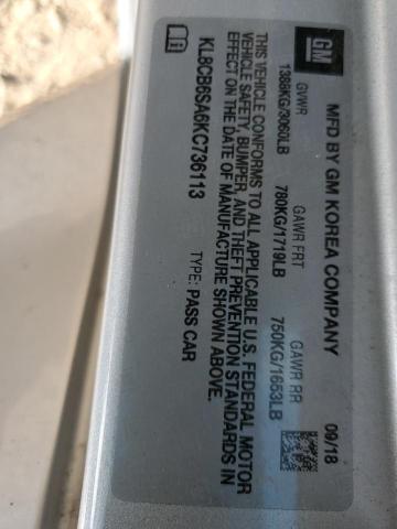 Photo 10 from auction – 2019 CHEVROLET SPARK with VIN KL8CB6SA6KC736113