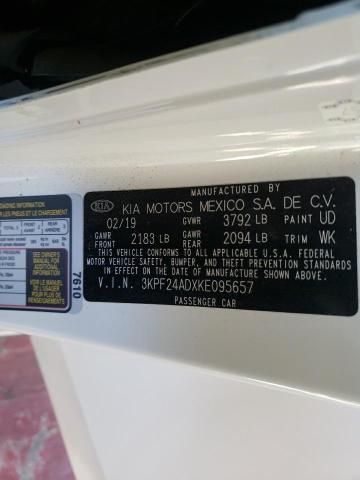 Photo 10 from auction – 2019 KIA FORTE FE with VIN 3KPF24ADXKE095657