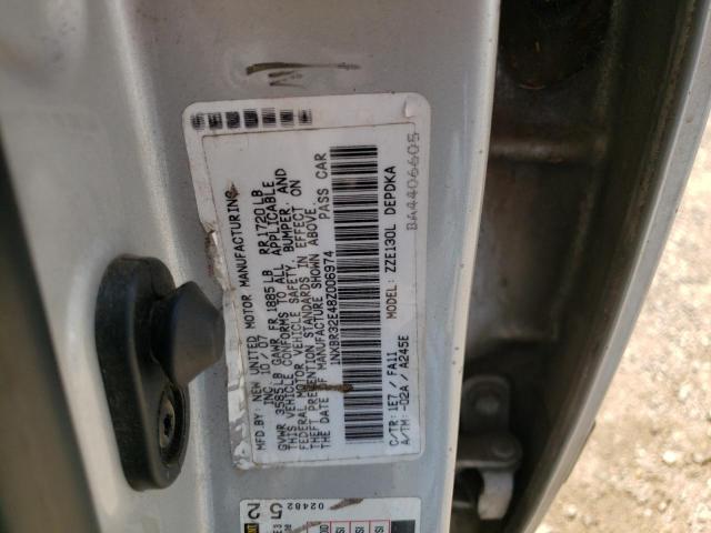 Photo 10 from auction – 2008 TOYOTA COROLLA CE with VIN 1NXBR32E48Z006974
