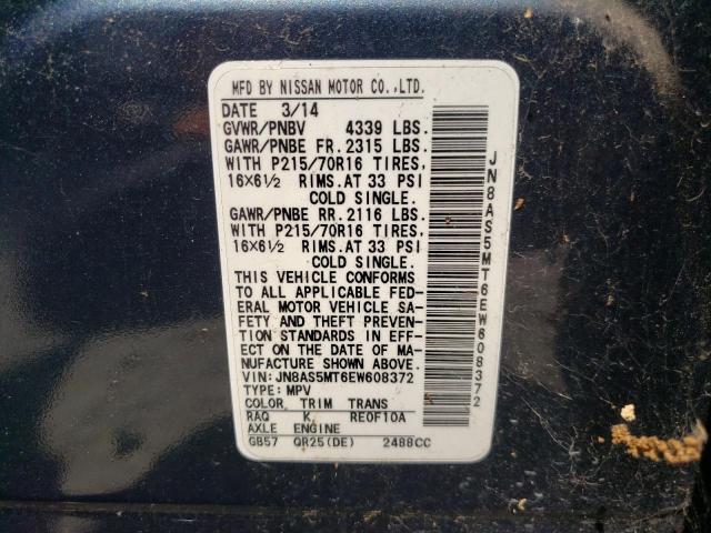 Photo 10 from auction – 2014 NISSAN ROGUE SELE with VIN JN8AS5MT6EW608372
