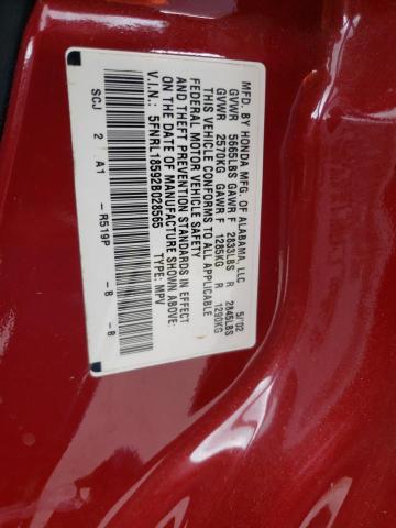 Photo 10 from auction – 2002 HONDA ODYSSEY LX with VIN 5FNRL18592B028565