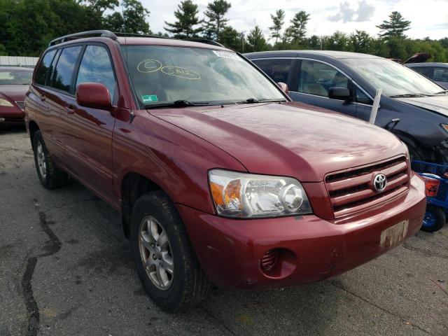 TOYOTA HIGHLANDER 2005 with VIN JTEHD21AX50037599 - Photo from auction