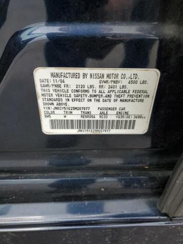 Photo 10 from auction – 2005 INFINITI G35 with VIN JNKCV51E25M207977