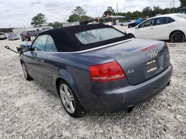Photo 3 from auction – 2008 AUDI A4 2.0T CA with VIN WAUDF48H98K003574