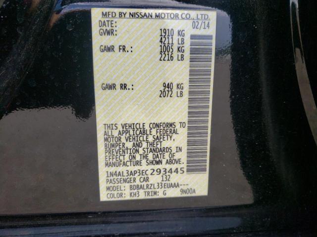 Photo 10 from auction – 2014 NISSAN ALTIMA 2.5 with VIN 1N4AL3AP3EC293445