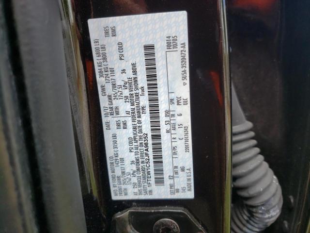 Photo 10 from auction – 2018 FORD F150 SUPER with VIN 1FTEW1C52JFA98352