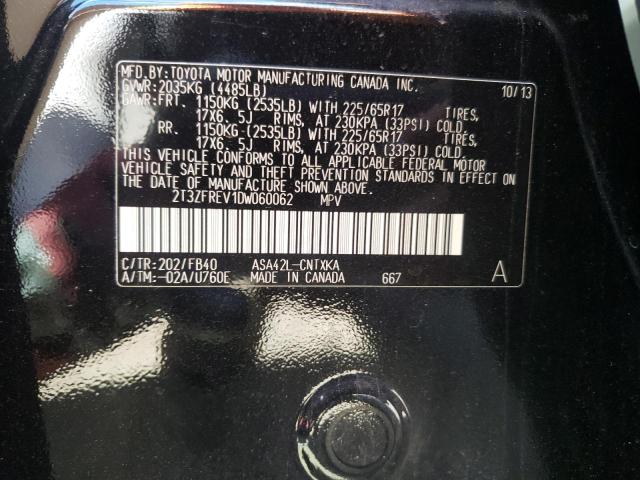 Photo 10 from auction – 2013 TOYOTA RAV4 LE with VIN 2T3ZFREV1DW060062