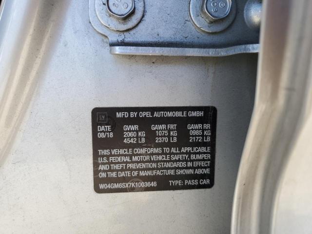 Photo 10 from auction – 2019 BUICK REGAL PREF with VIN W04GM6SX7K1003646