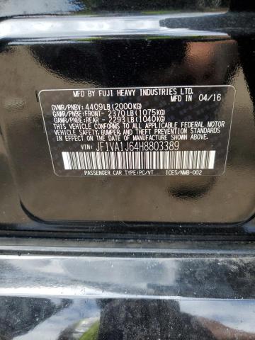 Photo 10 from auction – 2017 SUBARU WRX with VIN JF1VA1J64H8803389