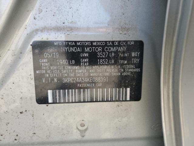 Photo 10 from auction – 2019 HYUNDAI ACCENT SE with VIN 3KPC24A34KE088391