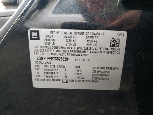 Photo 10 from auction – 2012 CHEVROLET EQUINOX LT with VIN 2GNFLEE57C6268291