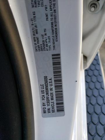 Photo 10 from auction – 2021 RAM 1500 LARAM with VIN 1C6SRFJM8MN836030