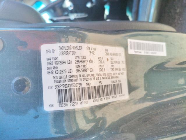 Photo 10 from auction – 2003 CHRYSLER PT CRUISER with VIN 3C8FY78G43T539739