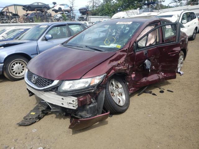 Photo 2 from auction – 2015 HONDA CIVIC LX with VIN 19XFB2F57FE278896