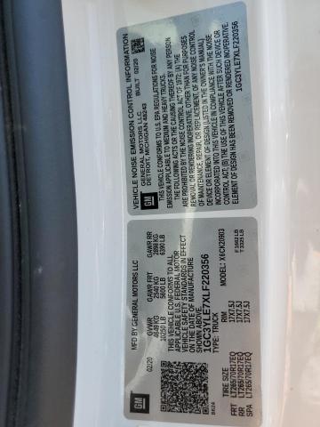 Photo 10 from auction – 2020 CHEVROLET SILVERADO with VIN 1GC3YLE7XLF220356