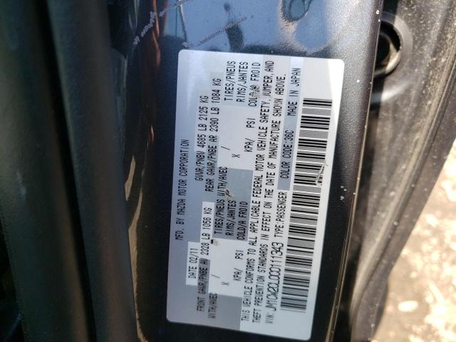 Photo 10 from auction – 2012 MAZDA 5 with VIN JM1CW2CL0C0111343