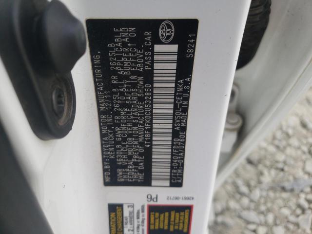 Photo 10 from auction – 2012 TOYOTA CAMRY BASE with VIN 4T1BF1FK0CU532850