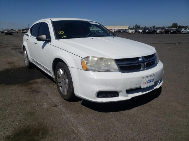 DODGE AVENGER SE 2012 with VIN 1C3CDZABXCN328107 - Photo from auction