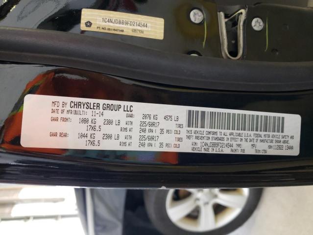 Photo 10 from auction – 2015 JEEP COMPASS SP with VIN 1C4NJDBB9FD214544
