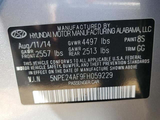 Photo 10 from auction – 2015 HYUNDAI SONATA SE with VIN 5NPE24AF9FH059229