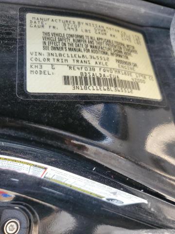 Photo 10 from auction – 2008 NISSAN VERSA S with VIN 3N1BC11E68L365512