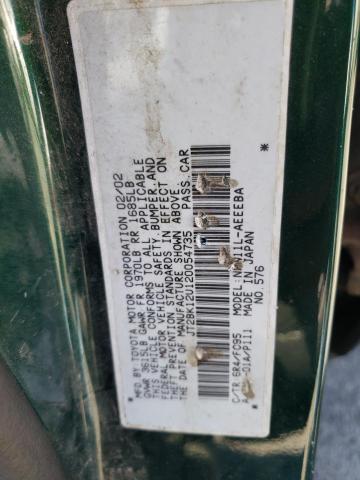 Photo 10 from auction – 2002 TOYOTA PRIUS with VIN JT2BK12U120054735