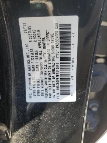 Photo 10 from auction – 2014 HONDA ACCORD EXL with VIN 1HGCR2F87EA040042