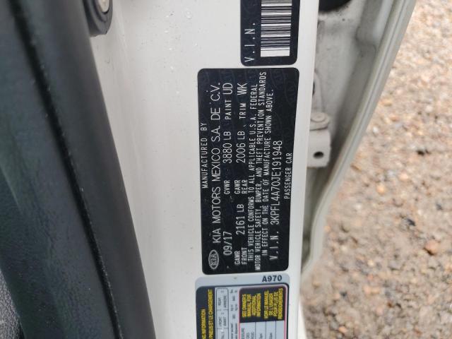 Photo 10 from auction – 2018 KIA FORTE LX with VIN 3KPFL4A70JE191948