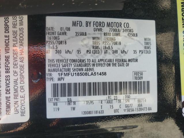 Photo 10 from auction – 2008 FORD EXPEDITION with VIN 1FMFU18508LA51458