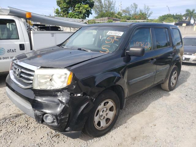 Photo 2 from auction – 2012 HONDA PILOT LX with VIN 5FNYF3H20CB039556