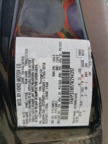 Photo 10 from auction – 2007 FORD FOCUS ZX3 with VIN 1FAFP31N97W294397