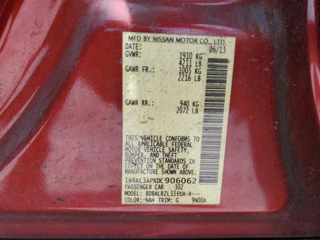 Photo 10 from auction – 2013 NISSAN ALTIMA 2.5 with VIN 1N4AL3APXDC906062