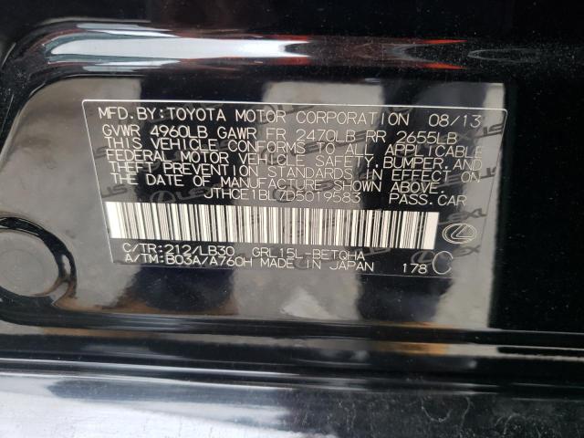 Photo 10 from auction – 2013 LEXUS GS 350 with VIN JTHCE1BL7D5019583